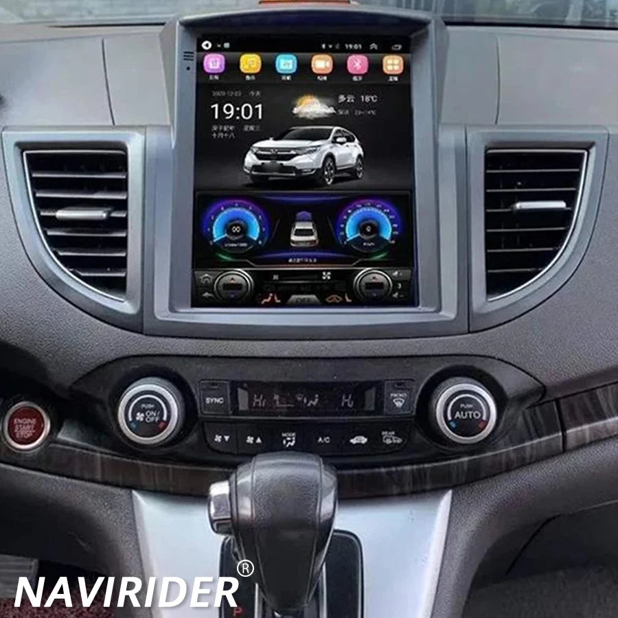 Vertical Screen For Honda CRV 2012 - 2016 2.0L 2.4L CR-V 10.4INCH GPS Navigation Android 1