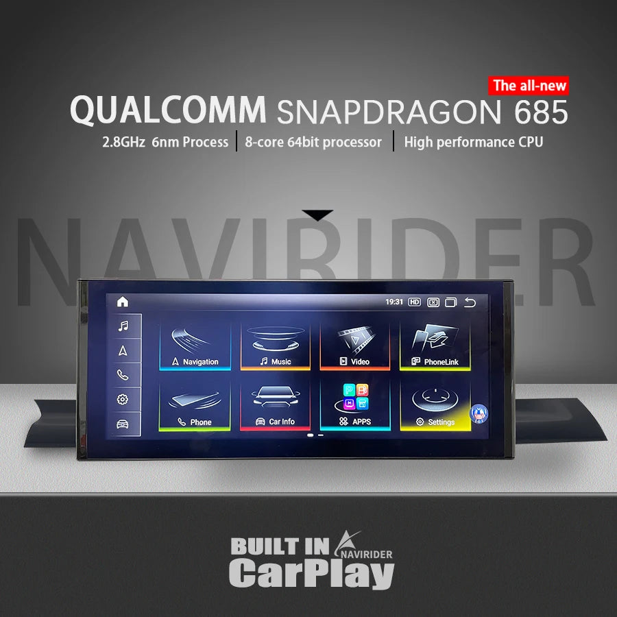 Qualcomm Snapdragon 685 Android Screen For AUDI A5 A4 A4L 2017-2020 GPS Carplay Stereo Car