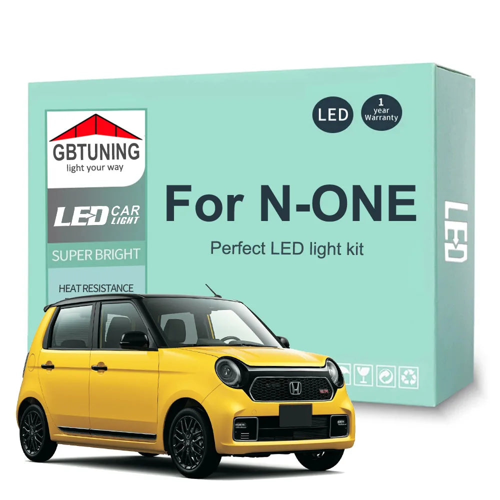 7-Piece LED Interior Light Kit for Honda N ONE N-ONE NONE 2013-2017 - Canbus Dome Map Door Trunk Bulbs | AUTOKITSHOP