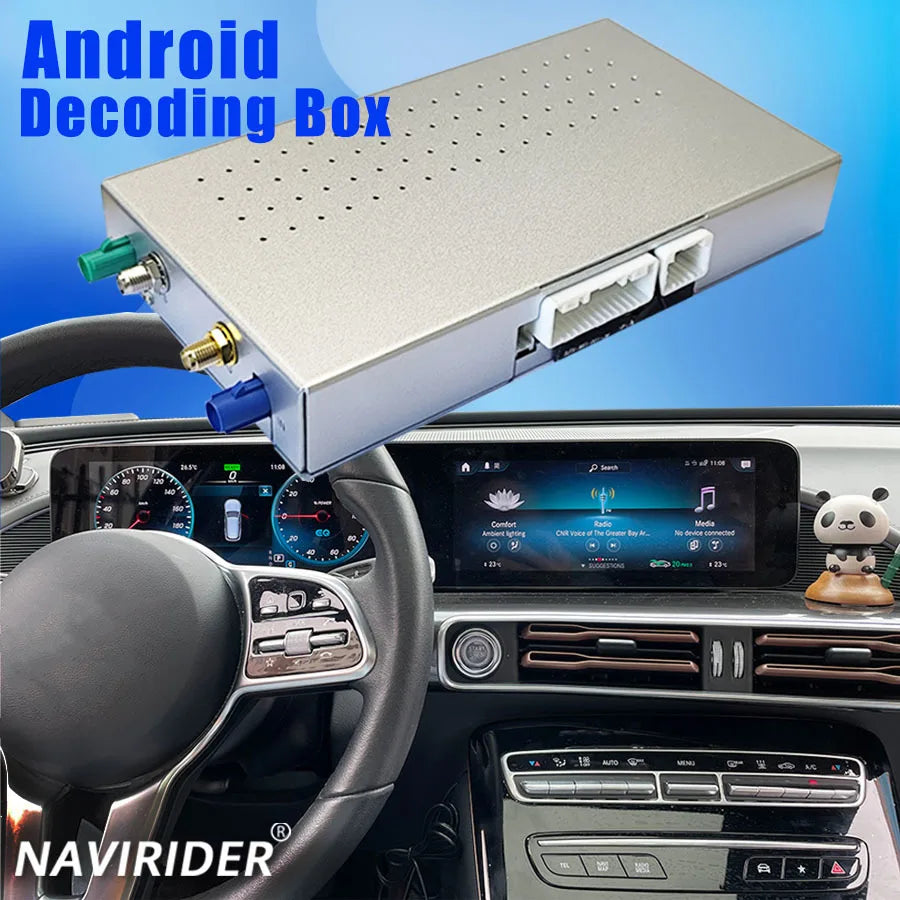 Android 13 Decoder Box Upgrade Wireless CarPlay For Mercedes Benz GLC V-Class EQC Electric