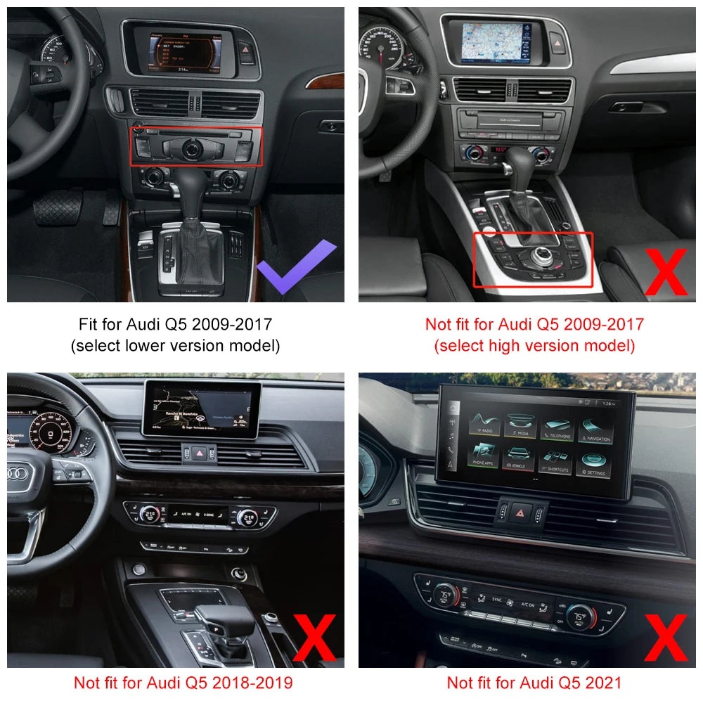 Wireless CarPlay for Audi Q5 2009-2017,Support Android Auto MirrorLink Air Play Siri Origi | AUTOKITSHOP