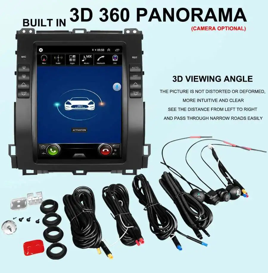 Car Multimedia Video Player 10.4 Inch Stereo For Lexus GX470 Radio For Toyota Land Cruiser