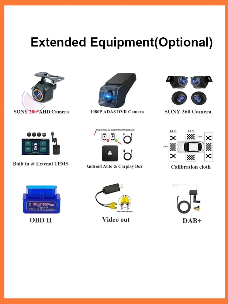 Calibration Cloth Tempered Film For Car Radio Player Android DAB+DVR TPMS CARPLAY OBD SONY