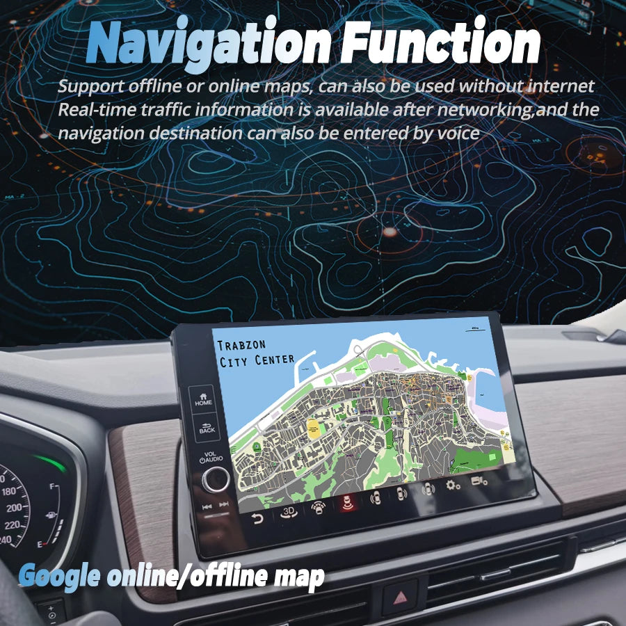 Car Radio Multimedia Video Player Navigation GPS Stereo Head Unit 11.5" For Honda Odyssey