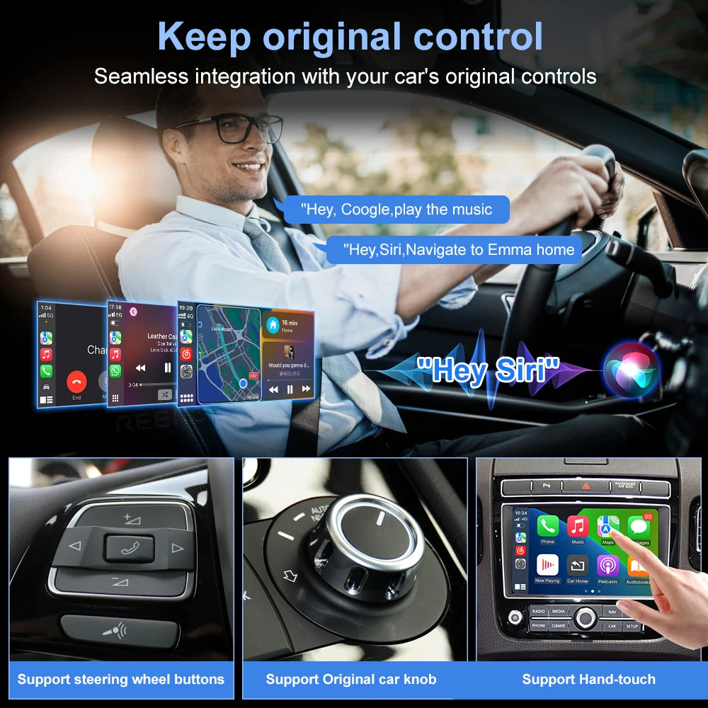 Wireless Carplay For VW Volkswagen Touareg RNS850 2010-2018 with Voice Control Mirrorlink  | AUTOKITSHOP