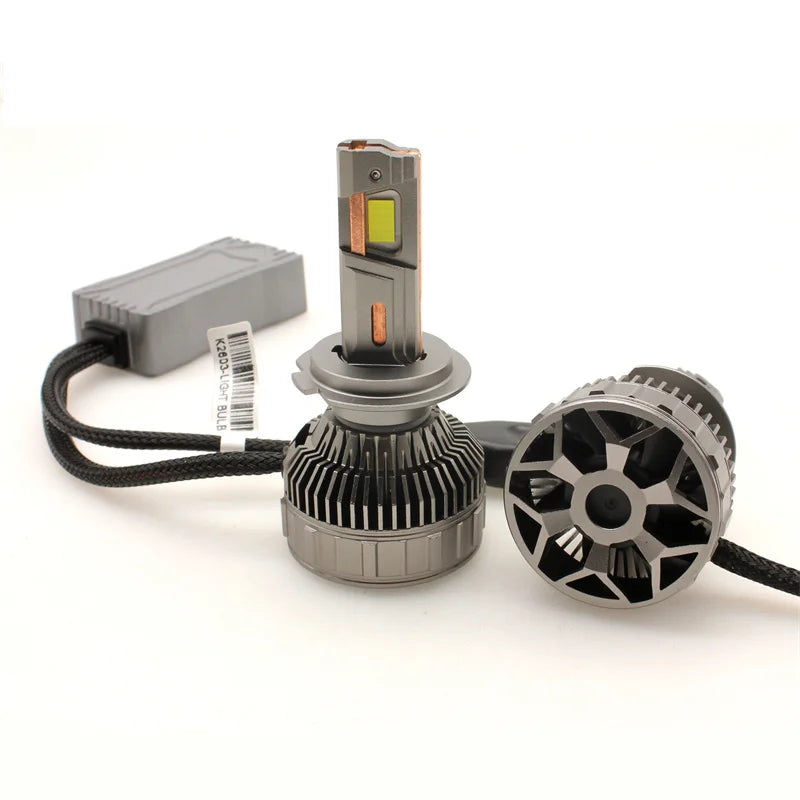 360W 800000LM H7 LED Headlight Bulb 6 Copper Pipes Canbus Car LED Headlamp High Power Supe