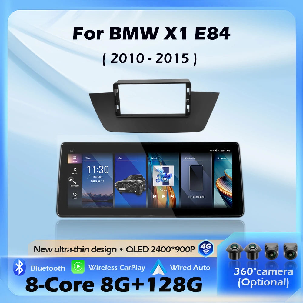 Wireless CarPlay Car Raido Multimedia Android 16 For BMW X1 E84 2010 - 2015 CIC System Wit