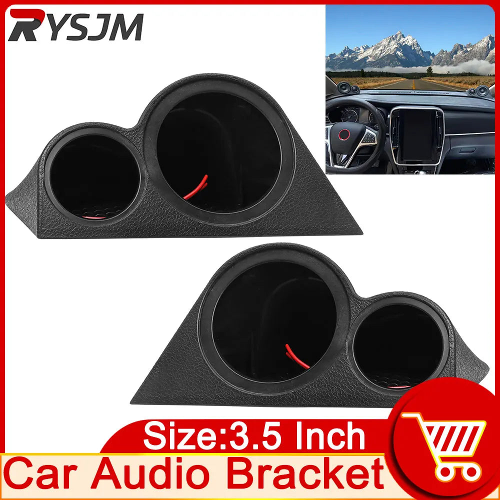 AD Universal Car Horn Washer Adapter 3.5 Inch Holder Loud Speaker Spacers Mat Pad Bracket Auto A - Automotive LED Light