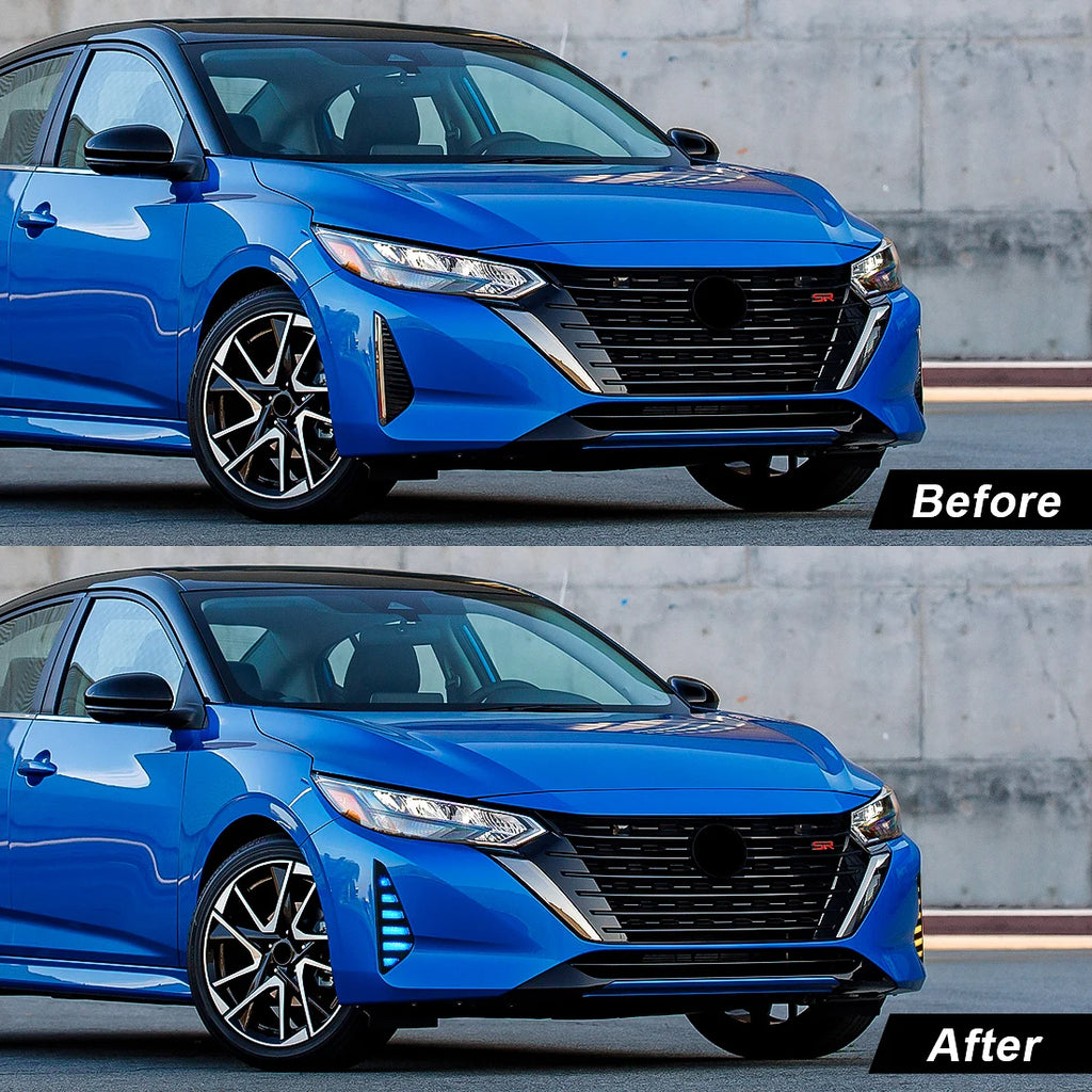 For Nissan Sentra Sylphy 2023 2024 Daytime Running Lights LED DRL Turn Signal Fog Lamp Day | AUTOKITSHOP