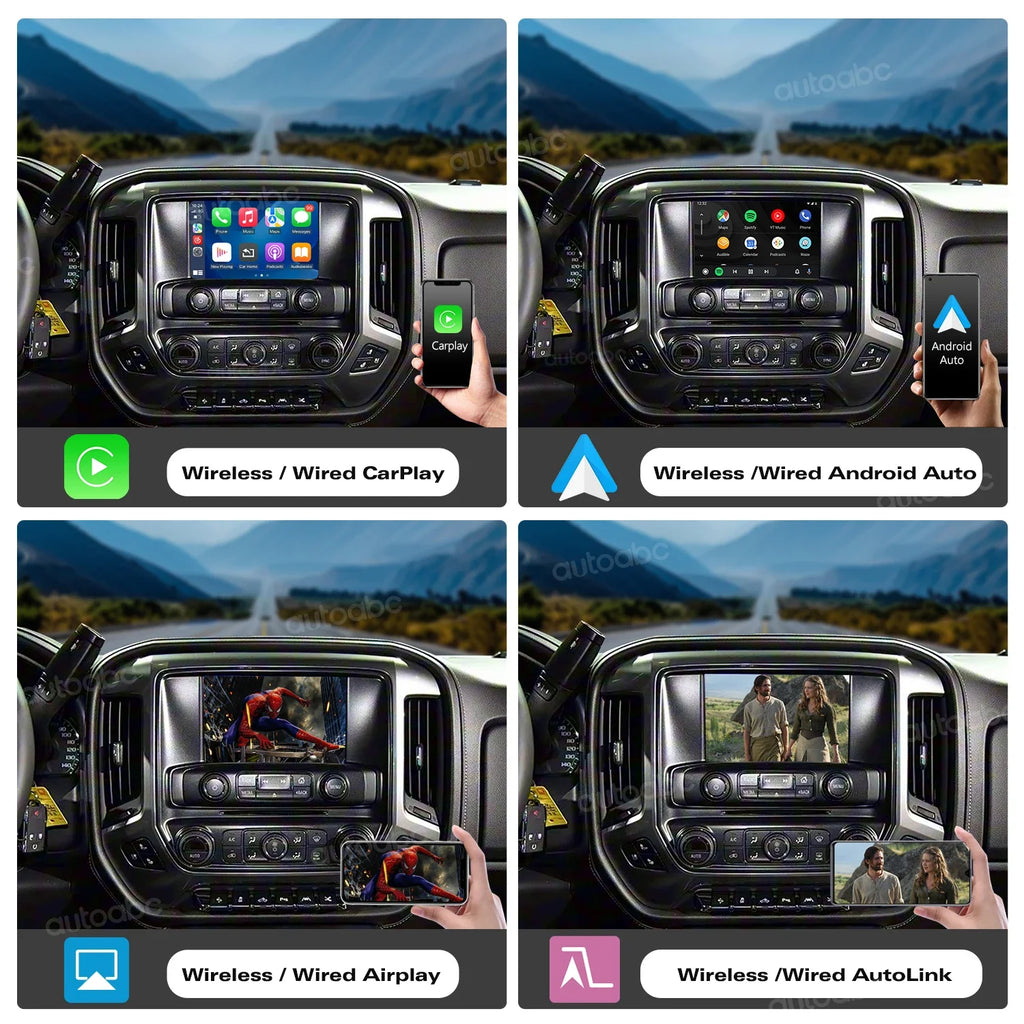 Wireless CarPlay Android Auto Compatibility for Chevrolet Corvette/Impala/Silverado/Suburb | AUTOKITSHOP