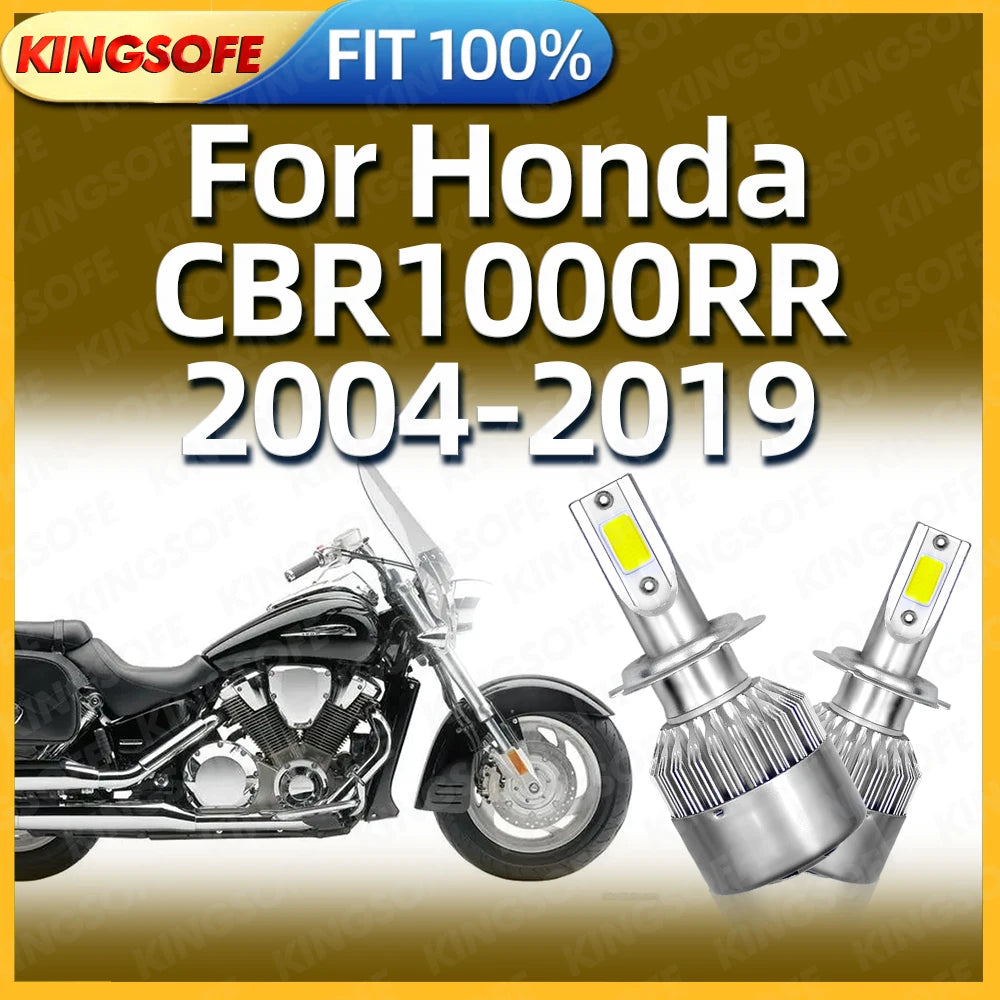 10000Lm H7 LED Moto Bulbs Motorcycle Headlight For Honda CBR1000RR 2004 2005 2006 2007 200