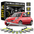 8-Piece LED Interior Light Kit for Nissan Micra K12 - Canbus Error-Free Bulbs | AUTOKITSHOP