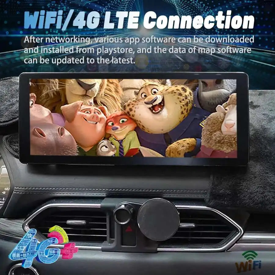 Bluetooth Car Radio For Mazda CX5 CX-5 CX 5 2018 2019 2020 1920*720P Android 14 Multimedia