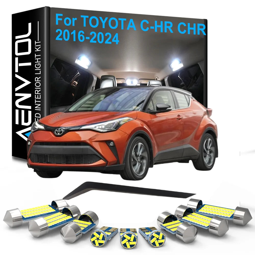 8-Piece LED Interior Light Kit for Toyota - Canbus Error-Free Interior Bulbs