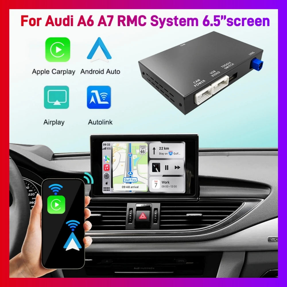 ANYFAR Wireless Carplay Android Auto Interface Retrofit Kits For Audi A6 C7 A7 2012-2016 R | AUTOKITSHOP