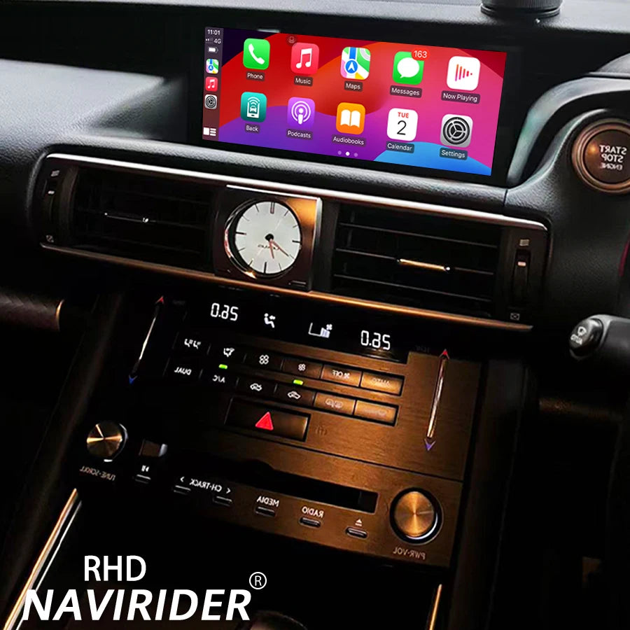NAVIRIDER BT Radio Qled Screen For Lexus IS RC 200 250 200t 300h 2013-2019 Car Multimedia