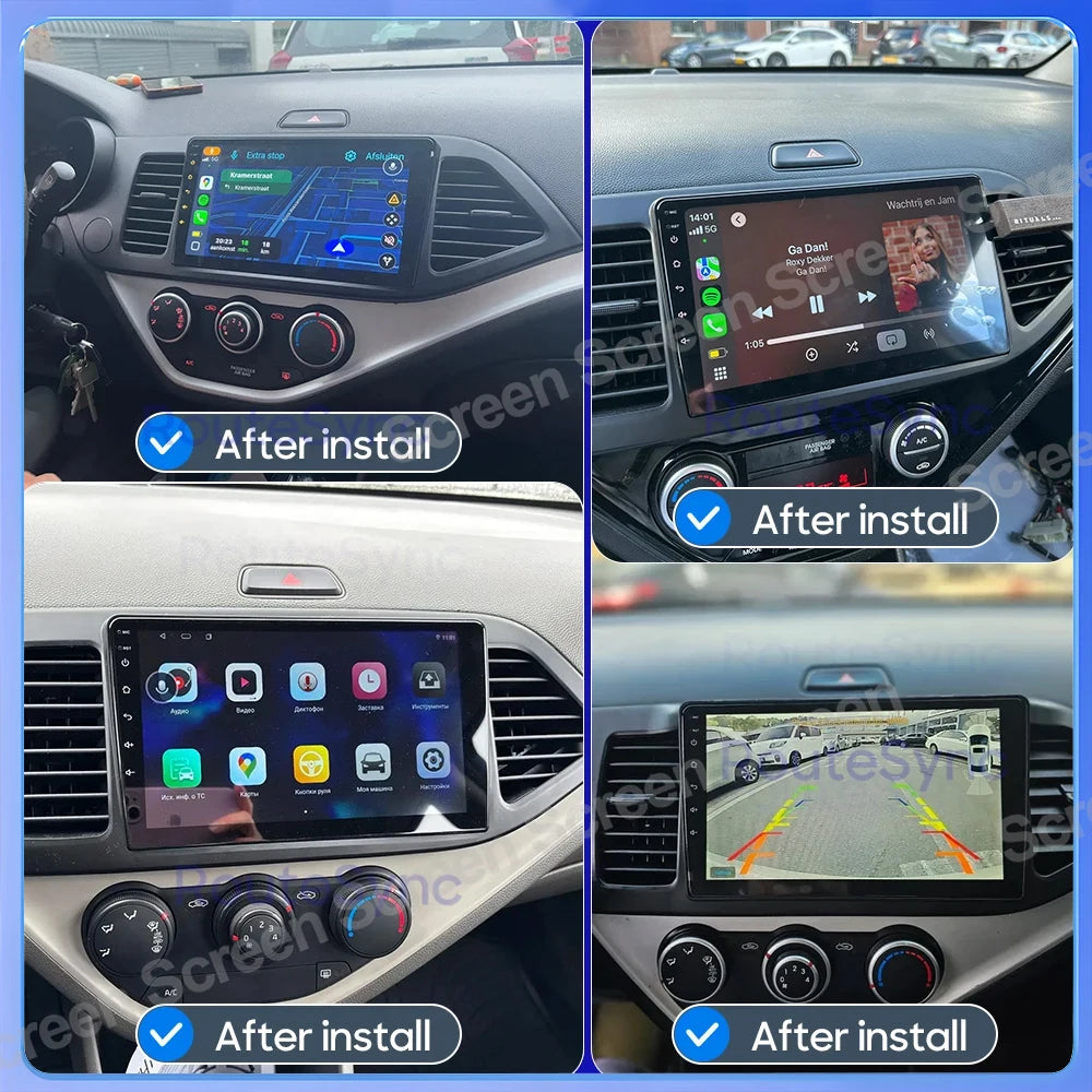 For Kia Picanto Morning 2 2011 2012 2013 2014 2015 2016 Android 16 Carplay Car Radio Multi | AUTOKITSHOP