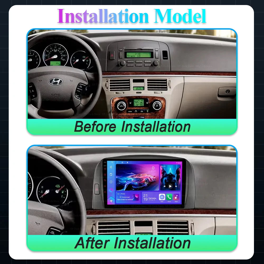 Android 16 For Hyundai Sonata Nf 2004 2005 2006-2008 Car Radio Navigation Multimedia Video | AUTOKITSHOP