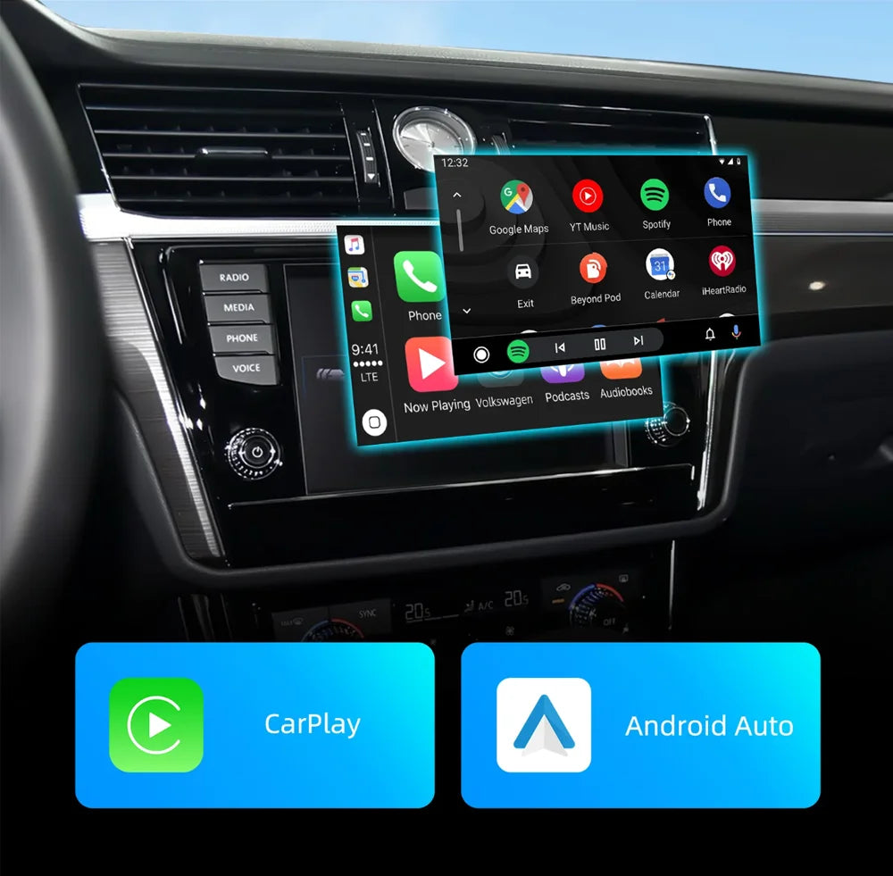 CARabc Wireless Carplay Android Auto Module For VW Volkswagen Skoda Octavia A5 Golf 7 Polo | AUTOKITSHOP