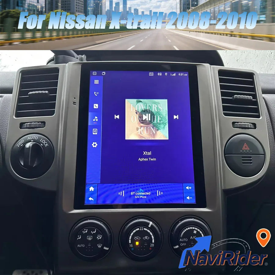 9.7" Android Auto For Nissan X-trail X Trail T30 2008 2009 2010 Stereo Wireless CarPlay Mu