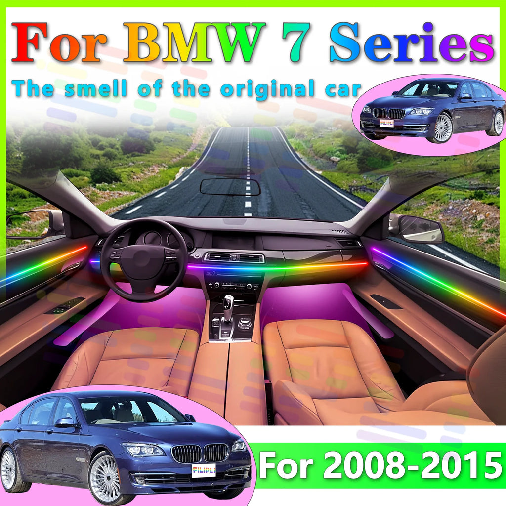 64color - Ambient Light - for BMW F01 F02 - App Control - Car Interior Lighting | AUTOKITSHOP