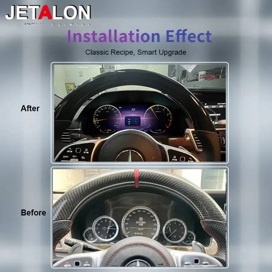 For Mercedes Benz E Class W212 2010-2015 LCD Digital Dashboard Panel Instrument GPS Speedm