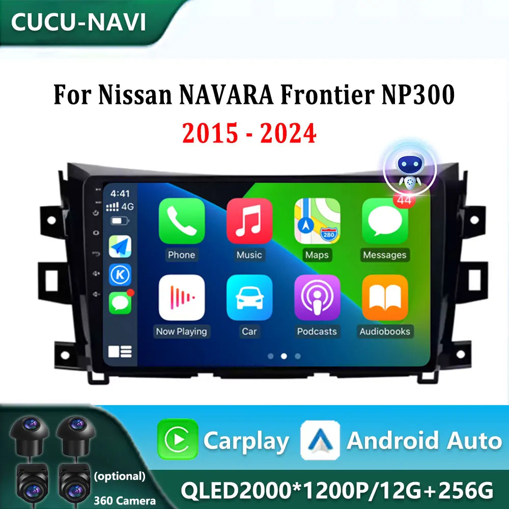 10" For Nissan NAVARA Frontier NP300 2015 - 2024 Android Auto Car Radio Multimedia Video P | AUTOKITSHOP