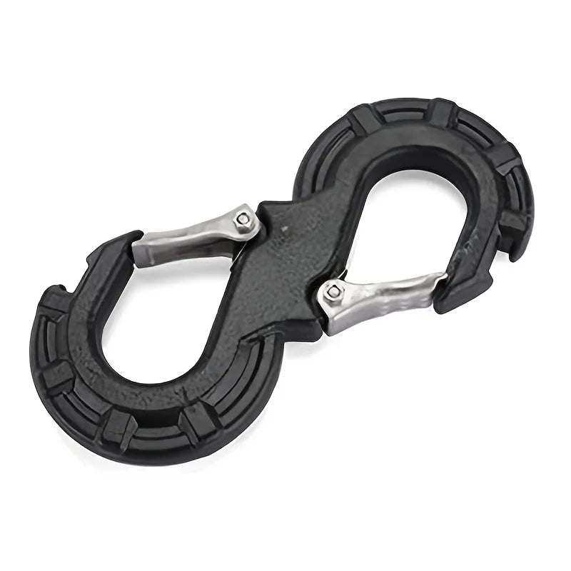 Universal Portable Off-Road Quick rescue shackle S-type Trailer Hook hitch Solid towing hook For - Automotive LED Light