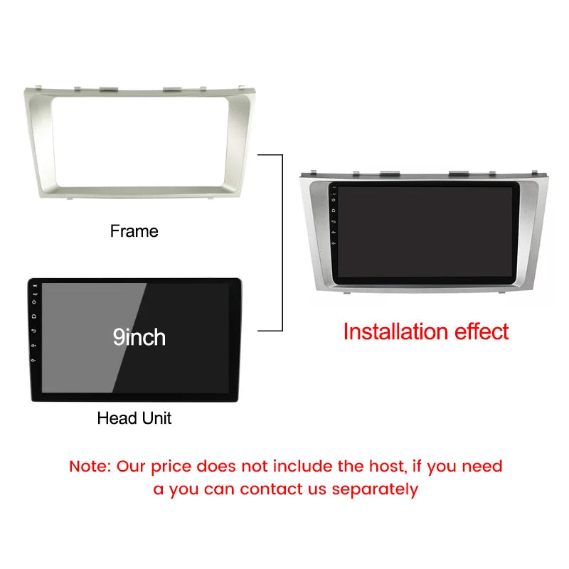 Car Radio Fascia Frame for Toyota Camry 40 50 2006-2011 Android 9inch Host Unit Power Cabl | AUTOKITSHOP