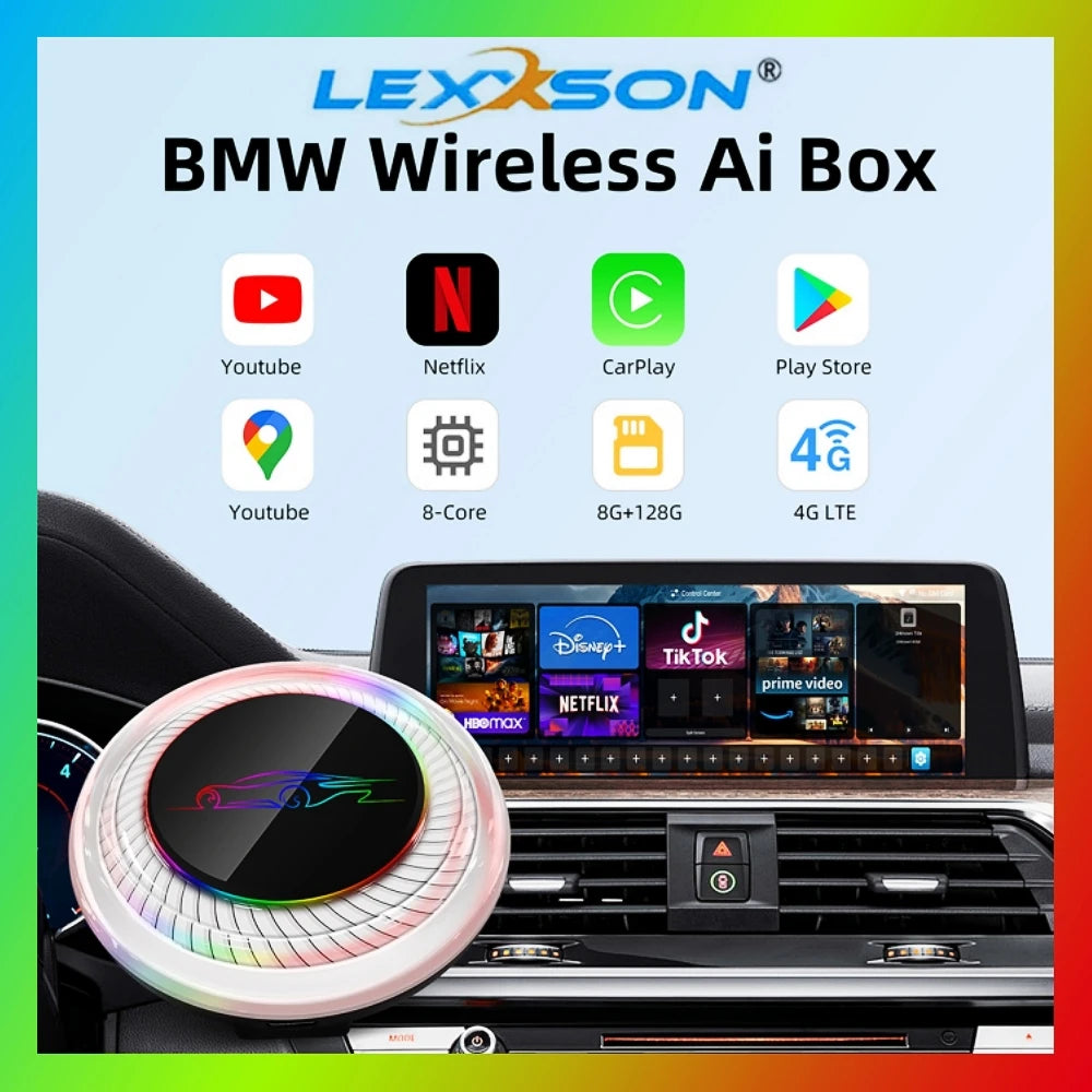 Wireless AI Box For BMW Or Other Car With Wireless CarPlay System Android 13 8GB RAM 128GB | AUTOKITSHOP