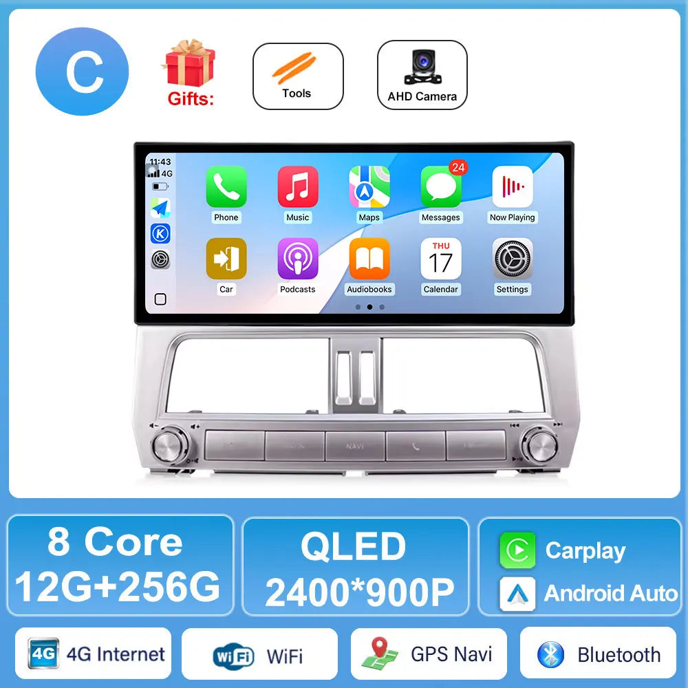 Toyota Land Cruiser Prado 150 2018-2022 Android CarPlay Stereo GPS DSP | AUTOKITSHOP