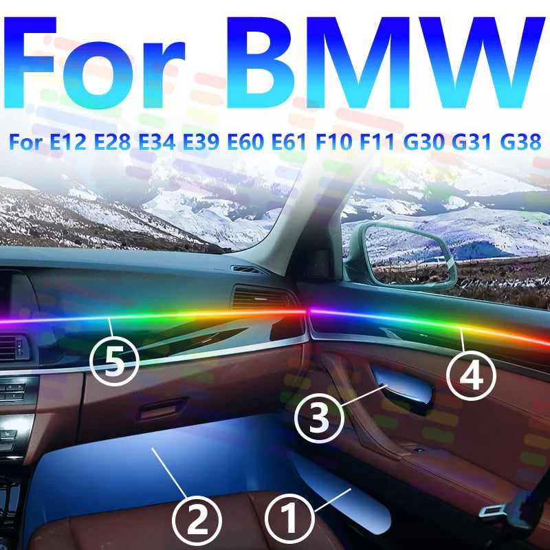 RGB - Ambient Light - for BMW E28 G30 F10 - Car Interior Lighting | AUTOKITSHOP
