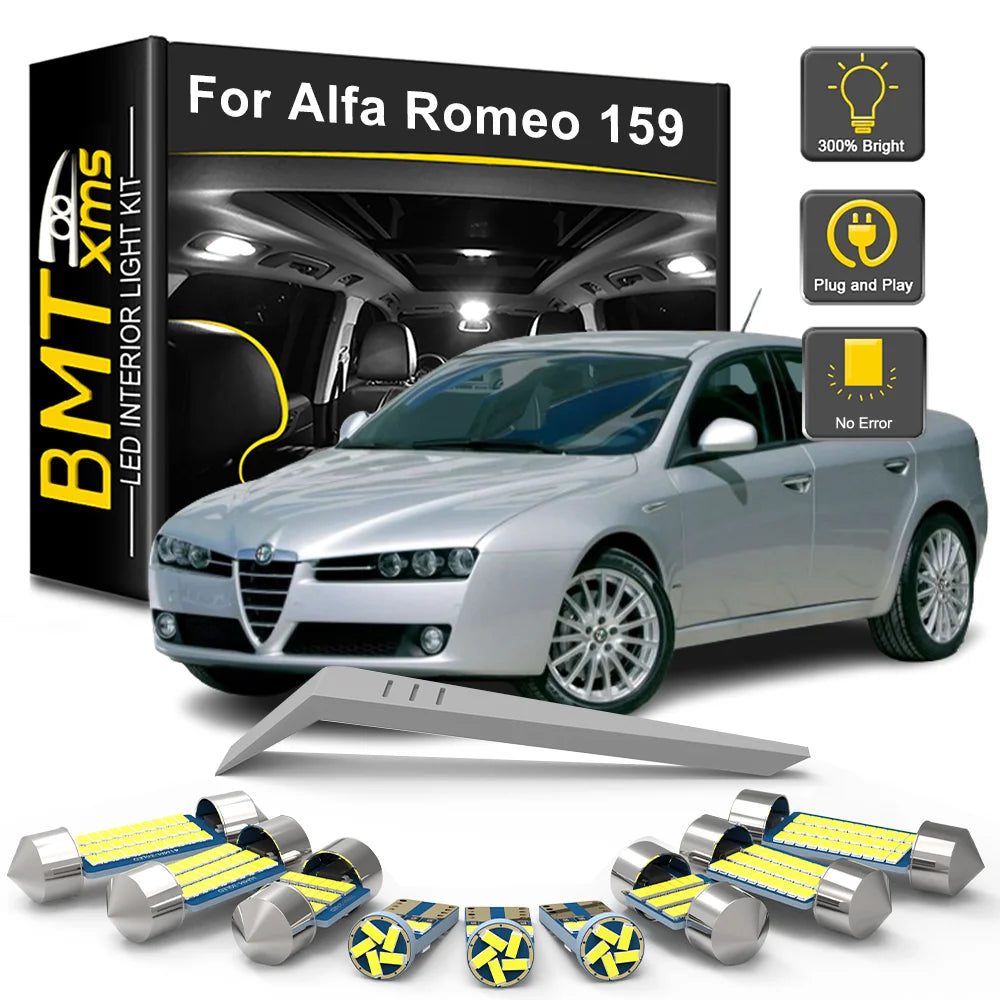 16-Piece LED Interior Light Kit for Alfa Romeo 159 - Canbus Error-Free Bulbs | AUTOKITSHOP