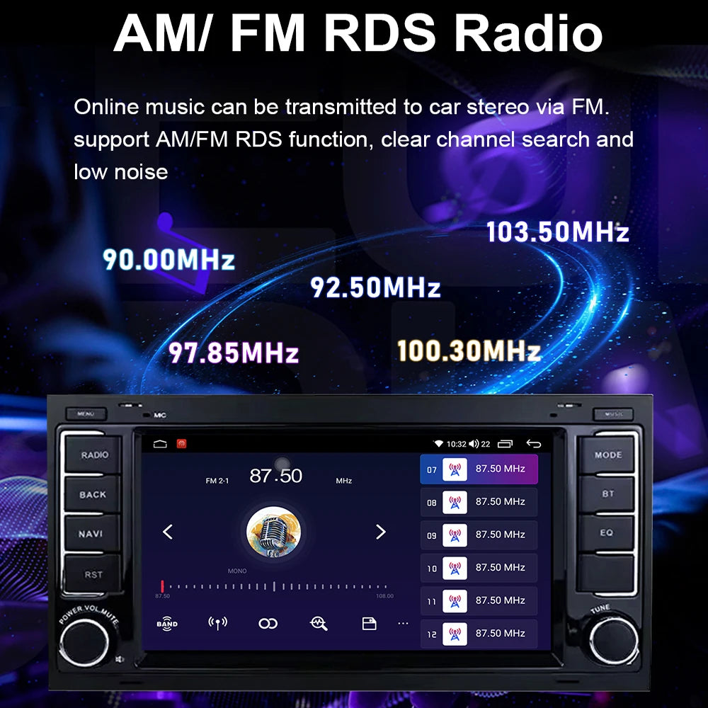 Android 14 Car Radio 7" Screen For Volkswagen VW Touareg L7 Multivan T5 Multimidia Player