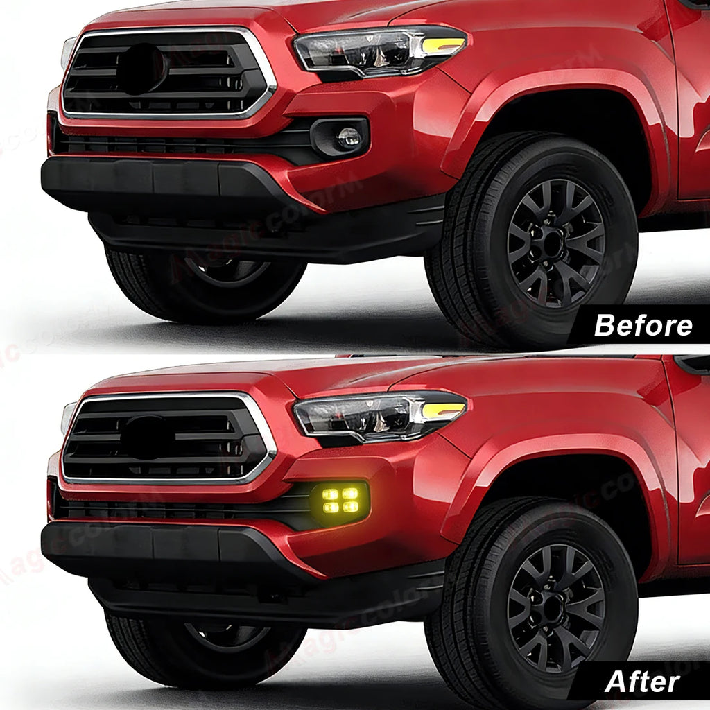 LED DRL For Toyota Tacoma 2016 2017 2018 2019 2020 2021 2022 2023 Turn Signal Lamps Daytim | AUTOKITSHOP