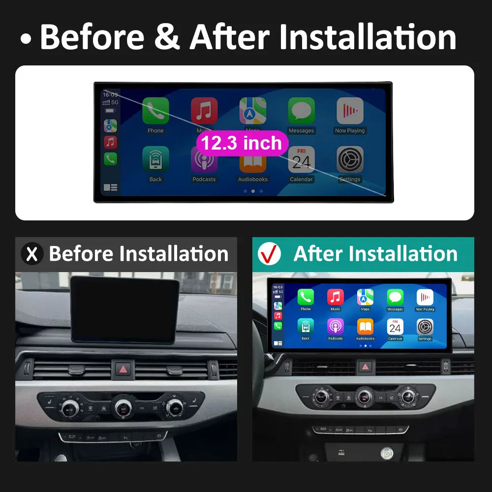 Smart System DSP Stereo Car Video For Audi A4L 2017 2018 2019 Multimedia Player Android 16 | AUTOKITSHOP