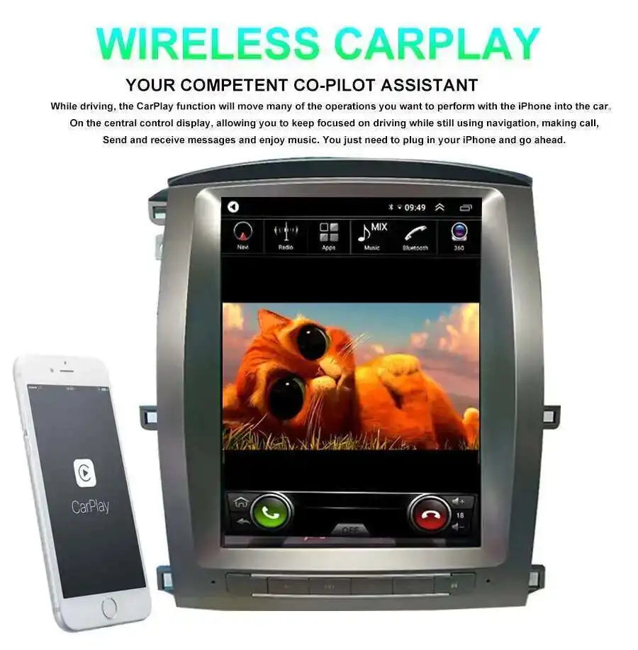 12.1" Android Car Radio For Toyota Land Cruiser 100 1992-2007 For Lexus LX470 2003-2007 Au | AUTOKITSHOP
