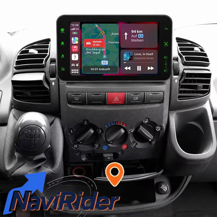 For Fiat Ducato 2002-2006 Citroen Jumper Peugeot Boxer 2002-2006 Stereo GPS Navi Carplay B