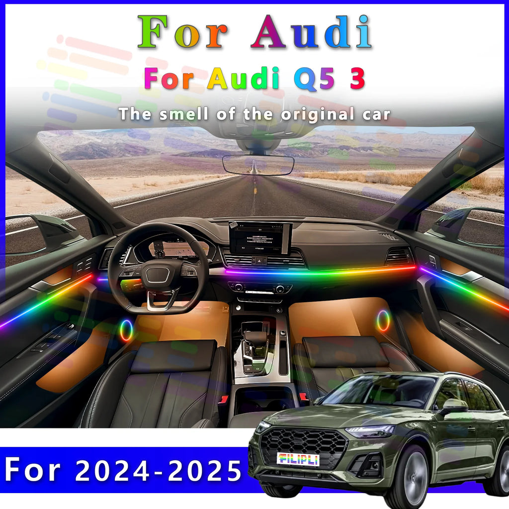 RGB - Ambient Light - for Audi Q5 2024-2025 - App Control - Car Interior Lighting | AUTOKITSHOP