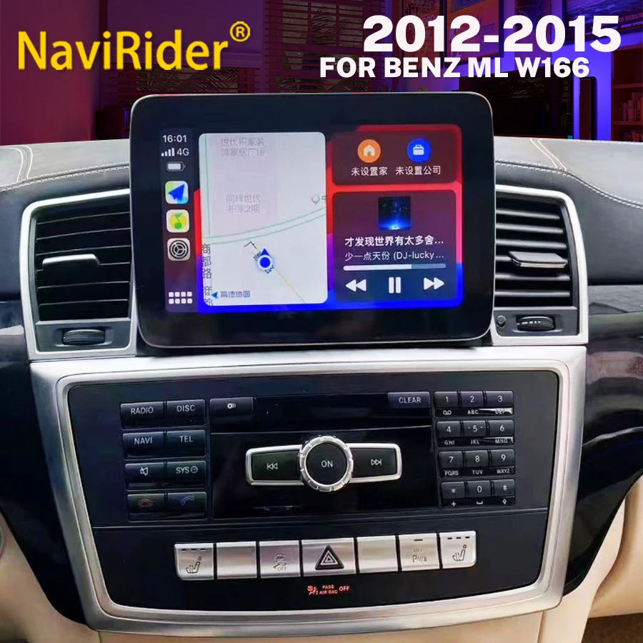 Andorid 15 For Mercedes Benz ML GL W166 X166 2012-2015 Android Car Radio Stereo Multimedia