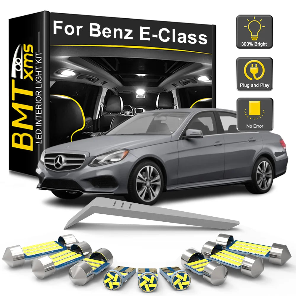 LED Interior Light Kit for Mercedes Benz E Class W124 W210 W211 W212 S124 S210 S211 S212 C207 Accessories - Canbus Er...
