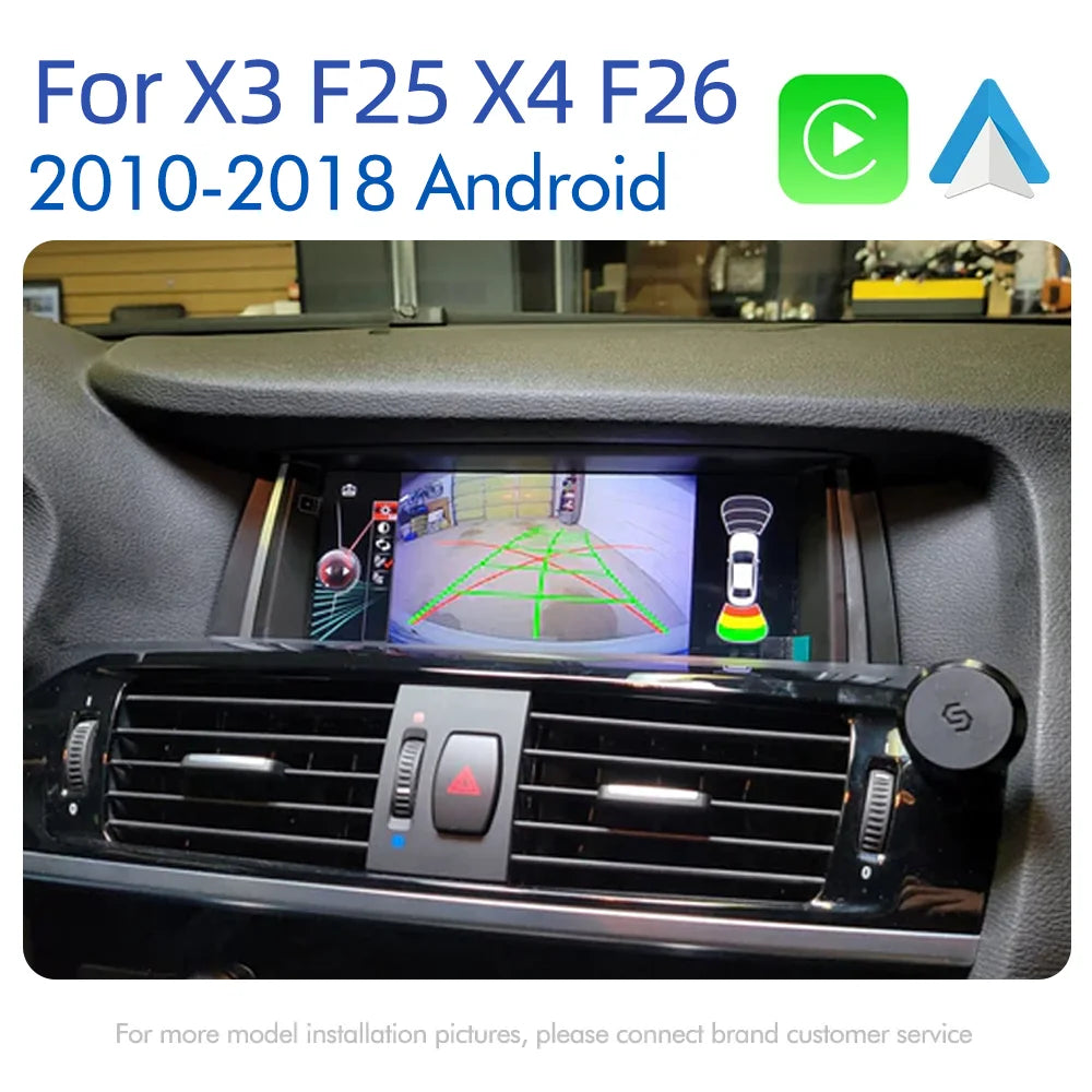 8.8 inch Qualcomm 8+128GB CarPlay Display For BMW X3 F25 X4 F26 Car Multimedia Player Andr