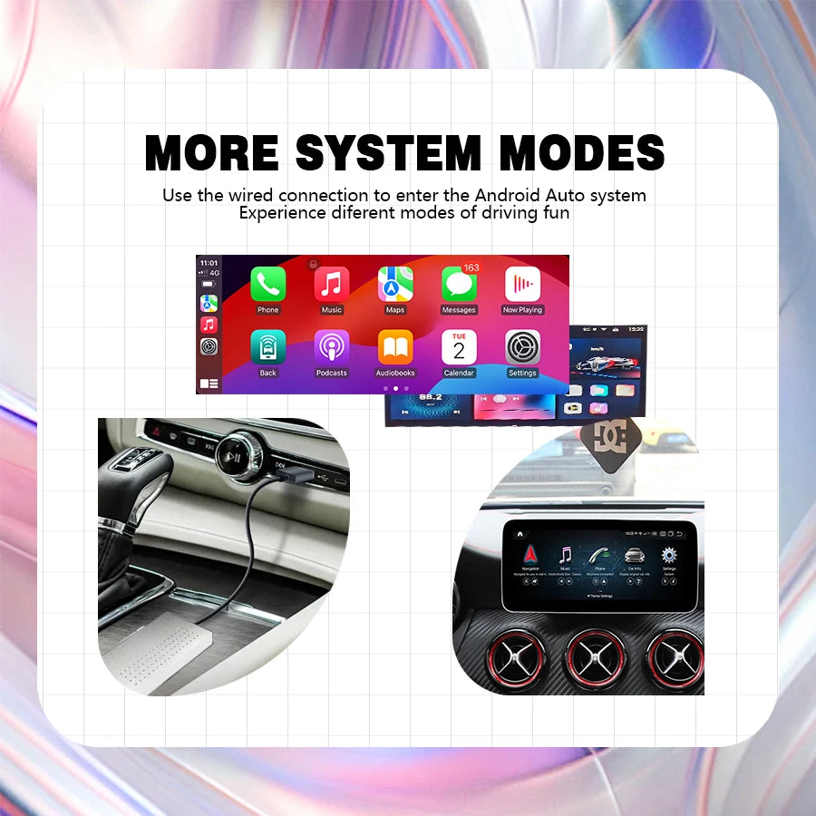 Android 13 Decoder Box Upgrade Wireless CarPlay GPS For Mercedes Benz GLC V-Class V Class