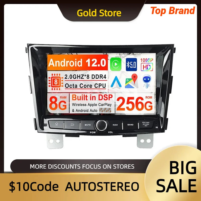 Android 14 Carplay Car GPS Navigation For Hyundai Tivolan 2014-2019 Auto Radio Head Unit M