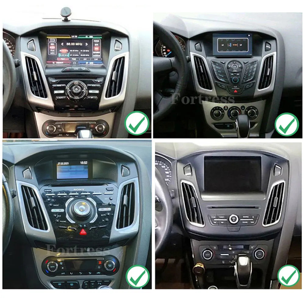 For Ford Focus 3 Mk 3 2011 2012 2013 2014-2019 Android 16 Multimedia Head Unit Carplay Car