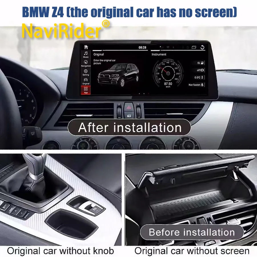 12.8" Touch Screen Android 15 Car Radio For BMW Z4 2007-2017 Multimedia Video Player Stere | AUTOKITSHOP