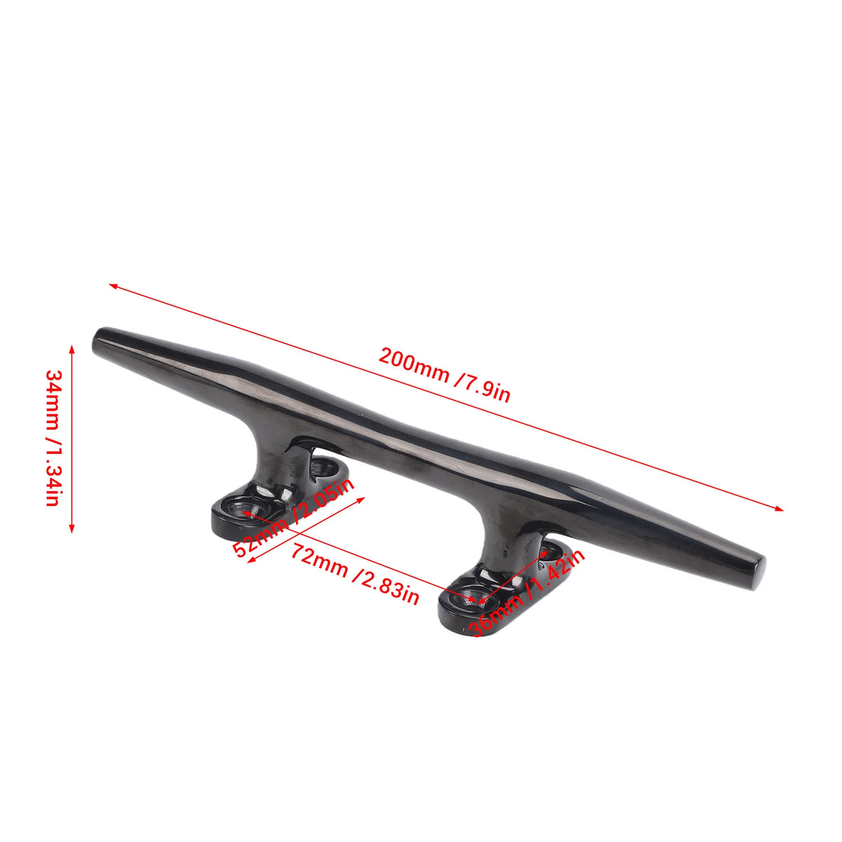 Boat Cleat 8 Inch Open Base Stainless Steel Dock Cleat Kayak Mooring Cleat for Yachts Ships Mari - Automotive LED Light