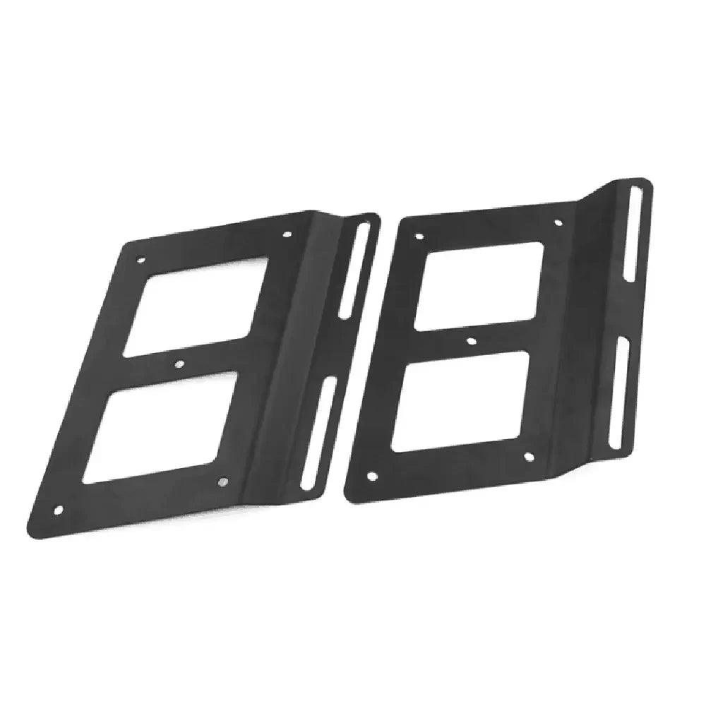Universal Motorcycle Saddle Bags Mount Support Guards Side Bag Brackets for Harley Kawasaki Hond - Automotive LED Light