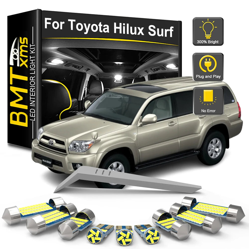 LED Interior Light Kit for Toyota Hilux Surf 1995-2003 - Canbus Dome Map Door Trunk Bulbs | AUTOKITSHOP