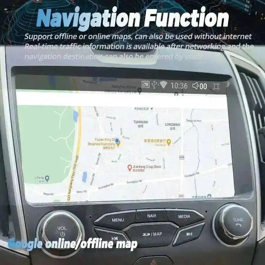 Multimedia Video Player Head Unit DSP 10.1inch Car Radio CarPlay For Ford Edge 2015-2019 S | AUTOKITSHOP